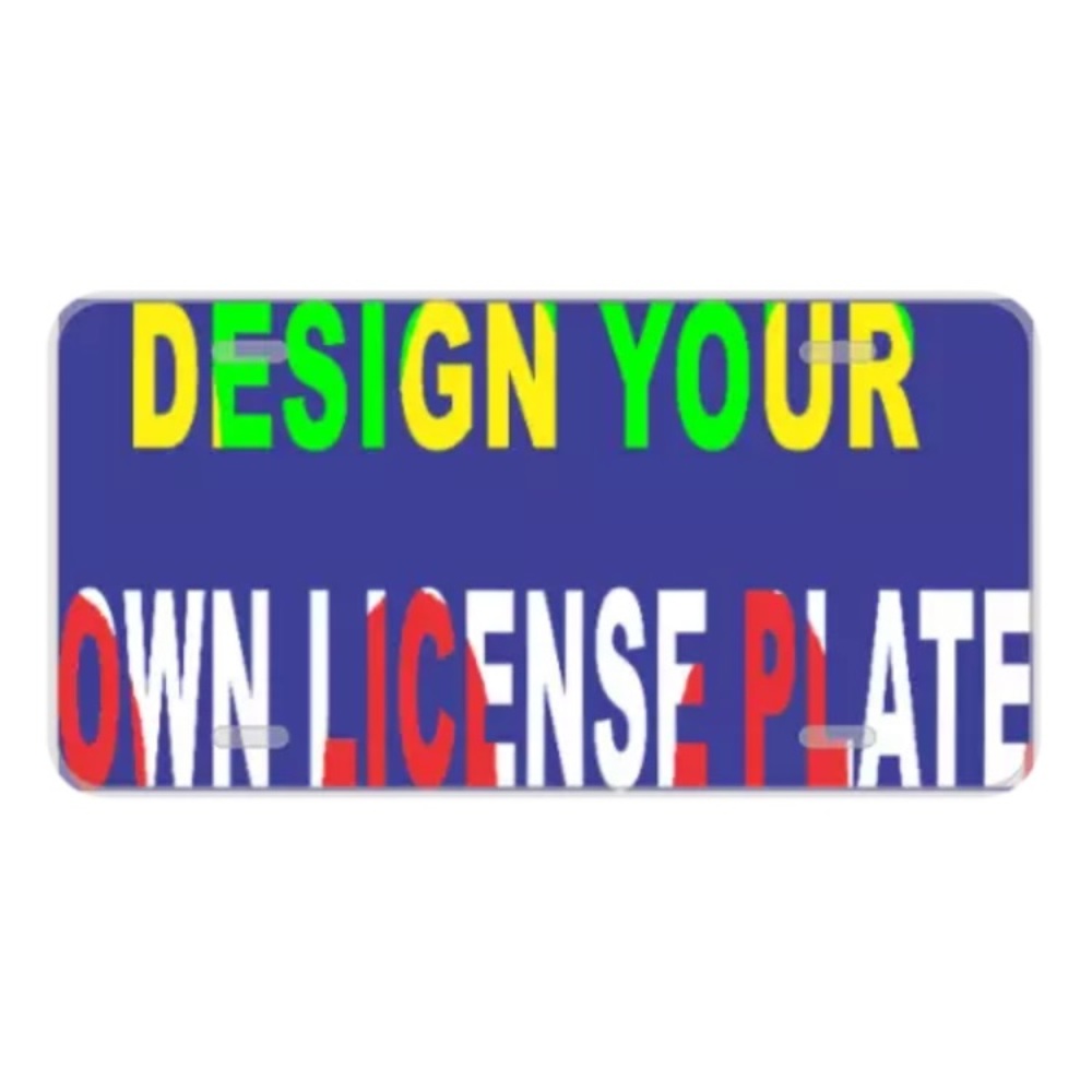 Design your own custom license plate